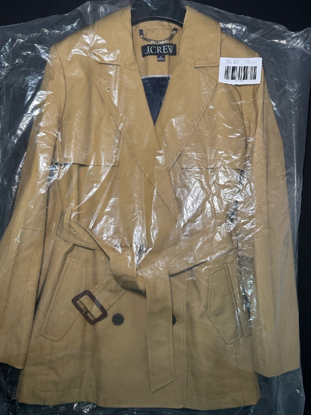 J Crew Cropped Icon Trench Coat - Picture 3 of 11